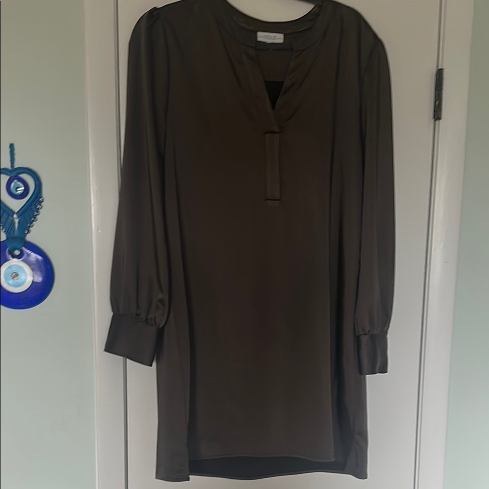 Elegant Olive Green Dress